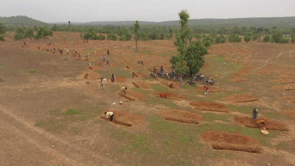 MGNREGA Work in progress in Devjhiri Village